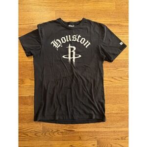 Tailgate RARE Men's Houston Rockets T-Shirt Size  Small Black Reflective Letters